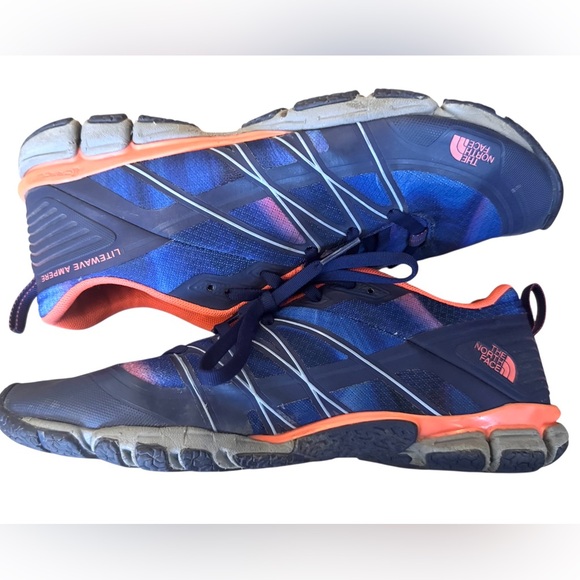 The North Face Women's 8.5 Litewave Ampere Trainers Running Shoes Gym Trail Blue - Picture 3 of 6